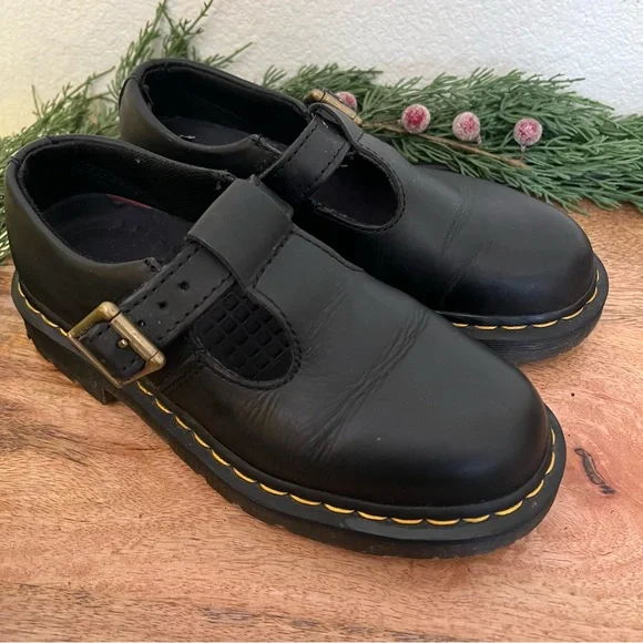 Dr. Martens Black Mary Jane Shoes - Picture 12 of 13